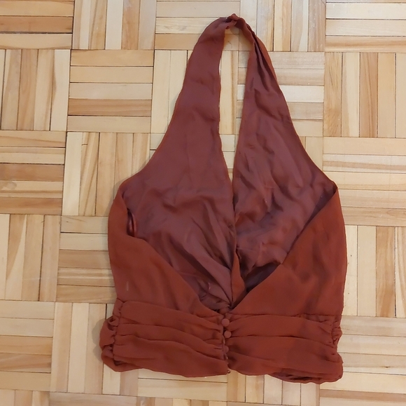 Nwt Anthropologie Sunday in Brooklyn chopped halter top size XXS - Picture 6 of 6